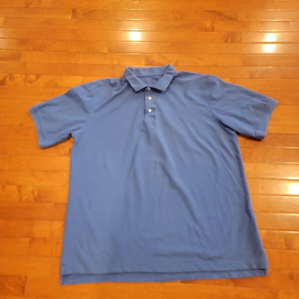 Croft and Barrel Mens Polo Shirt, Blue, Size XLT.